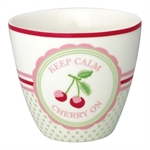 Cherry mega white latte cup fra GreenGate - Tinashjem